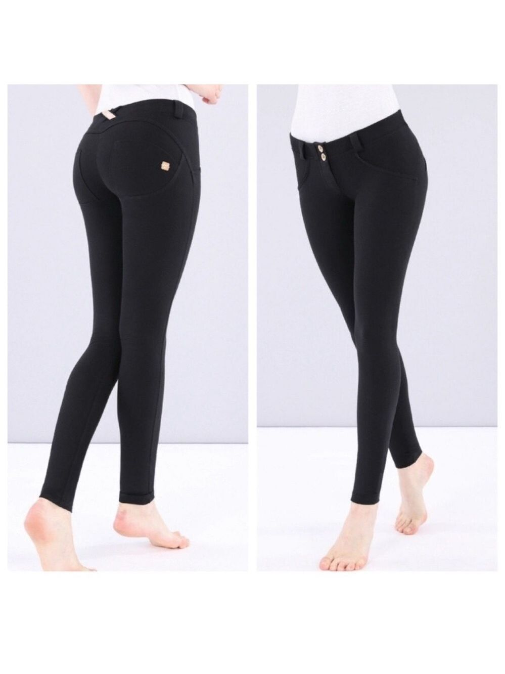 Freddy WR.UP black low rise leggings pants Sz S